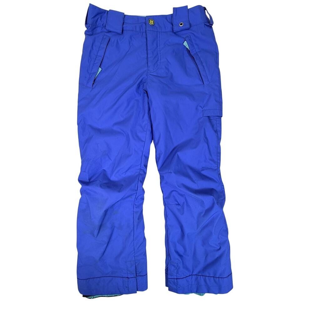 Burton Girls Snow Pants Large US 10/12 Blue DryRide Ski Snowboard Pants
